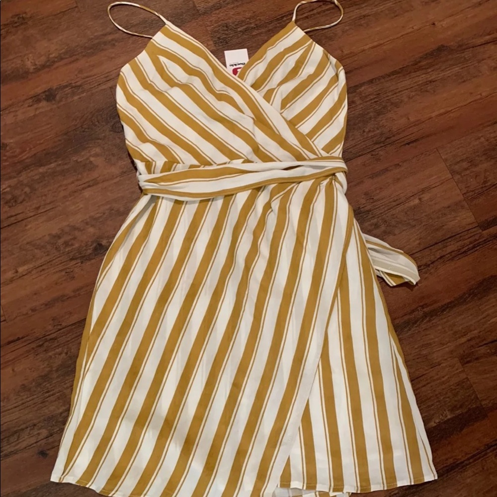 NWT Essue Mustard Stripe Dress
